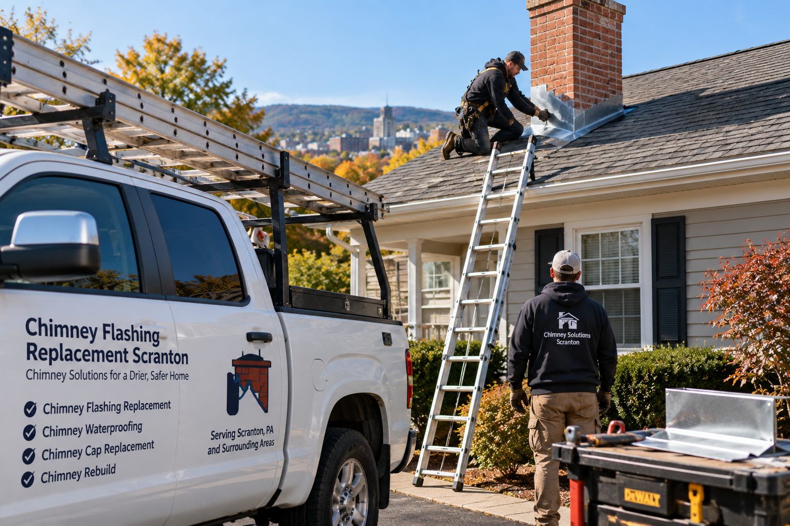 Chimney Flashing Replacement in Scranton, PA